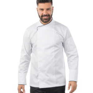 ΑΝΔΡΙΚΟ ΣΑΚΑΚΙ ΜΑΓΕΙΡΑ ΣΕΦ ΜΕ ΜΑΚΡΥ ΜΑΝΙΚΙ FOR2021 ΛΕΥΚΟ - Image 1