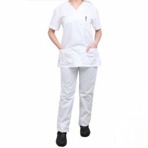 ΓΥΝΑΙΚΕΙΑ ΣΤΟΛΗ ΙΑΤΡΙΚΗΣ, ΝΟΣΗΛΕΥΤΙΚΗΣ ΜΠΛΟΥΖΑ ΚΑΙ ΠΑΝΤΕΛΟΝΗ FOR-20 ΛΕΥΚΟ - Image 1