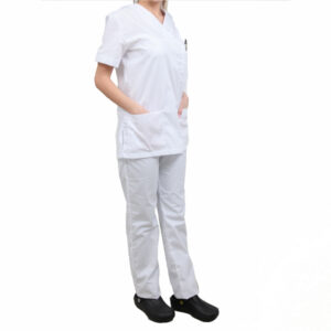 ΓΥΝΑΙΚΕΙΑ ΣΤΟΛΗ ΙΑΤΡΙΚΗΣ, ΝΟΣΗΛΕΥΤΙΚΗΣ ΜΠΛΟΥΖΑ ΚΑΙ ΠΑΝΤΕΛΟΝΗ FOR-20 ΛΕΥΚΟ - Image 2