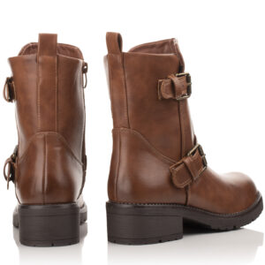 Γυναικεια Μποτάκια Με Λουράκι Στο Μπροστινό Μέρος 12505 Καμελ - Image 3