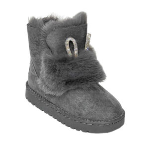 ΠΑΙΔΙΚΑ ΜΠΟΤΑΚΙΑ ΚΟΡΙΤΣΙ ΜΕ ΓΟΥΝΑ ΤΥΠΟΥ UGG 83032 ΓΚΡΙ - Image 1