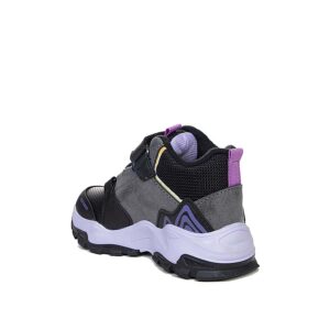 Παιδικα Μποτακια Κοριτσι  ALESSIO 92234 Μαυρο-Μωβ - Image 3