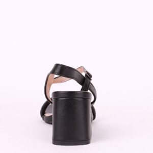 Γυναικειο Πέδιλο Με Στρας & Μεσαίο Τακούνι Μαυρο - Image 4