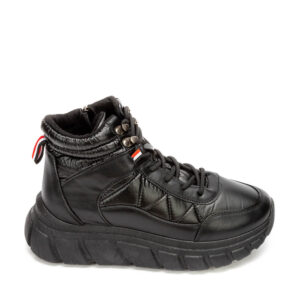 Γυναικείο Μποτάκι Apres Ski με Κορδόνι Δίσολο SD07013 BLONDIE Μαυρο - Image 4