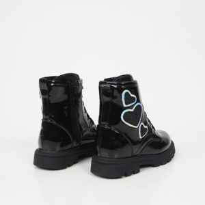 Κοριτσιστικα Αρβυλακια Λουστριν Με Καρδουλες Μαυρο - Image 7