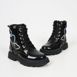 Κοριτσιστικα Αρβυλακια Λουστριν Με Καρδουλες Μαυρο - Image 8