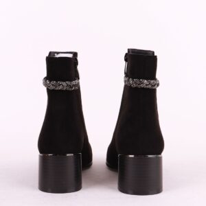 Γυναικεία Μποτάκια Με Τακούνι  Μαυρο - Image 3