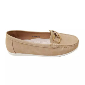 Antrin Γυναικεία Μοκασίνια σε Μπεζ Χρώμα - Image 3