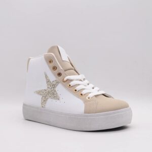 Γυναικεια Μποτακια Με Κορδονι Λευκο - Image 1