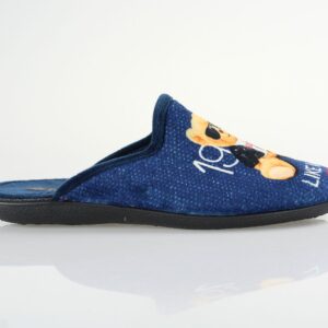 Ανδρικη Χειμερινη Παντοφλα Fame Μπλε - Image 4