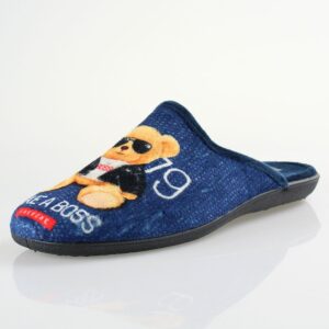 Ανδρικη Χειμερινη Παντοφλα Fame Μπλε - Image 3