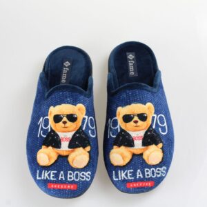 Ανδρικη Χειμερινη Παντοφλα Fame Μπλε - Image 2