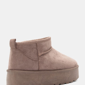 Γυναικιεα Μποτάκια Δίσολα με Εσωτερική Επένδυση Γούνας Καφε Σκουρο - Image 4