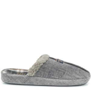 Ανδρική χειμερινή παντόφλα με γούνα Antrin DS-32537 Γκρι - Image 4