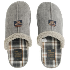 Ανδρική χειμερινή παντόφλα με γούνα Antrin DS-32537 Γκρι - Image 3