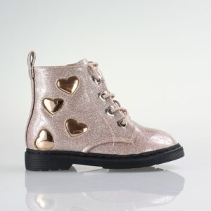 Παιδικα Μποτακια Κοριτσι Με Καρδουλες SMART KIDS SD12180 Χαλκος - Image 3