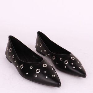 Γυναικείες Μπαλαρινες Μυτερες ALTA MODA Μαυρες - Image 2