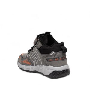 Παιδικα Μποτακια Αγορι Με Χατς Κ Λαστιχακια Γκρι-Πορτοκαλι - Image 3