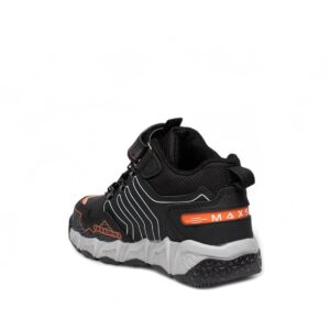 Παιδικα Μποτακια Αγορι Με Χατς Κ Λαστιχακια  Μαυρο-Πορτοκαλι - Image 4