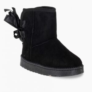 Suede μποτάκια για κορίτσια με εσωτερική γούνα Μαυρα - Image 3