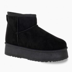 Suede μποτάκι για κορίτσια με εσωτερική γούνα Μαυρο - Image 3