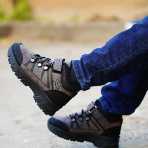 Παιδικα Μποτακια Αγορι  Με Γουνα Κ φερμουαρ Καφε - Image 5