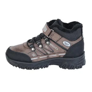 Παιδικα Μποτακια Αγορι  Με Γουνα Κ φερμουαρ Καφε - Image 3