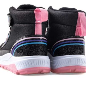 Παιδικα Μποτακια Κοριτσι Χιονιου Με Χρατς Κ Λαστιχακια Μαυρο-Ροζ - Image 4