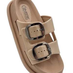 Γυναικειες Cubanitas Σαγιονάρες σε Μπεζ Χρώμα - Image 4