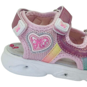 Zak Παιδικά Πέδιλα με Σκρατς & Φωτάκια Ροζ - Image 3