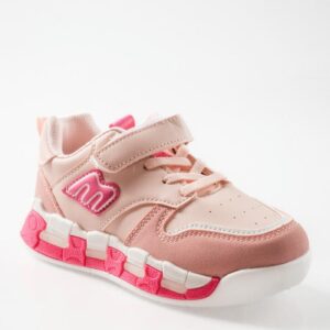 ZAK αθλητικά για κορίτσια με ελαστικά κορδόνια και velcro ΡΟΖ - Image 1