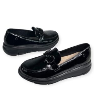 Λουστρίνι Ανατομικά Μοκασίνια Zak Shoes Μαυρα - Image 4