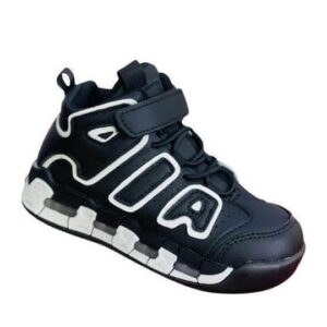 SmartKids Παιδικά Sneakers High με Σκρατς & Φωτάκια Μαυρα - Image 3
