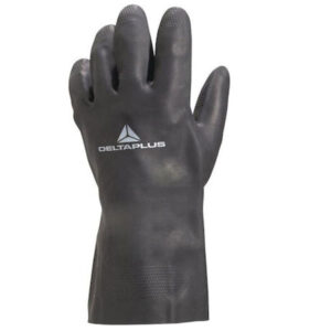Delta Plus Toutravo Αδιάβροχα Γάντια Εργασίας Μαύρα Νεοπρενίου/Βαμβακερά - Image 1