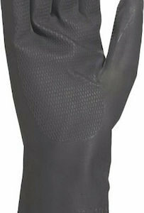 Delta Plus Toutravo Αδιάβροχα Γάντια Εργασίας Μαύρα Νεοπρενίου/Βαμβακερά - Image 2
