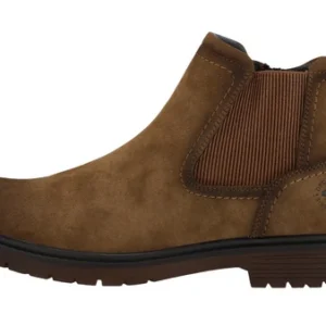 Decarsdz Ανδρικο Χαμηλο Μποτακι Δερματινη με Λαστιχο και Φερμουαρ Xακι - Image 4