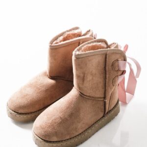 ΠΑΙΔΙΚΑ ΜΠΟΤΑΚΙΑ ΚΟΡΙΤΣΙ ΜΕ ΓΟΥΝΑ ΜΕ ΔΙΑΚΟΣΜΗΤΙΚΗ ΚΟΡΔΕΛΑ ΤΥΠΟΥ UGG ΧΑΚΙ - Image 3