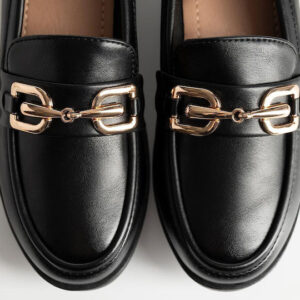 Γυναικεία Loafers σε Μαύρο Χρώμα - Image 4