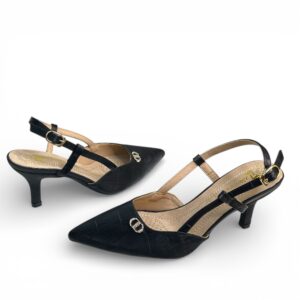 Γόβες Slingback Zak Shoes Μαυρη - Image 3