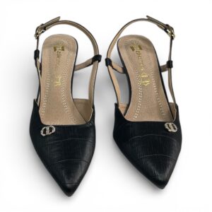 Γόβες Slingback Zak Shoes Μαυρη - Image 4