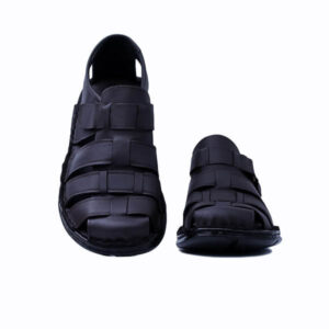 Tigerline Δερμάτινα Ανδρικά Σανδάλια σε Μαυρο Χρώμα - Image 3