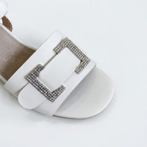 Zak Παιδικά Κοριτσιστικα Πέδιλα Τακουνι Λευκά - Image 3