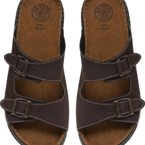 Arizona Δερμάτινα Ανδρικά Σανδάλια σε Καφέ Χρώμα - Image 4