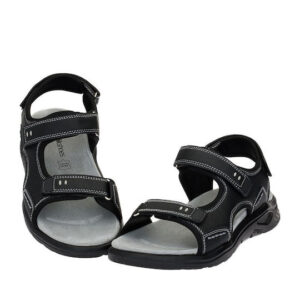 Cockers Δερμάτινα Ανδρικά Σανδάλια σε Μαύρο Χρώμα - Image 4