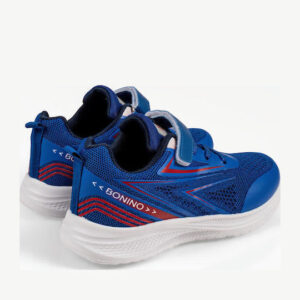 Παιδικά αθλητικά sneakers μπλε με αυτοκόλλητο λουράκι και μαλακό πάτο - Image 3